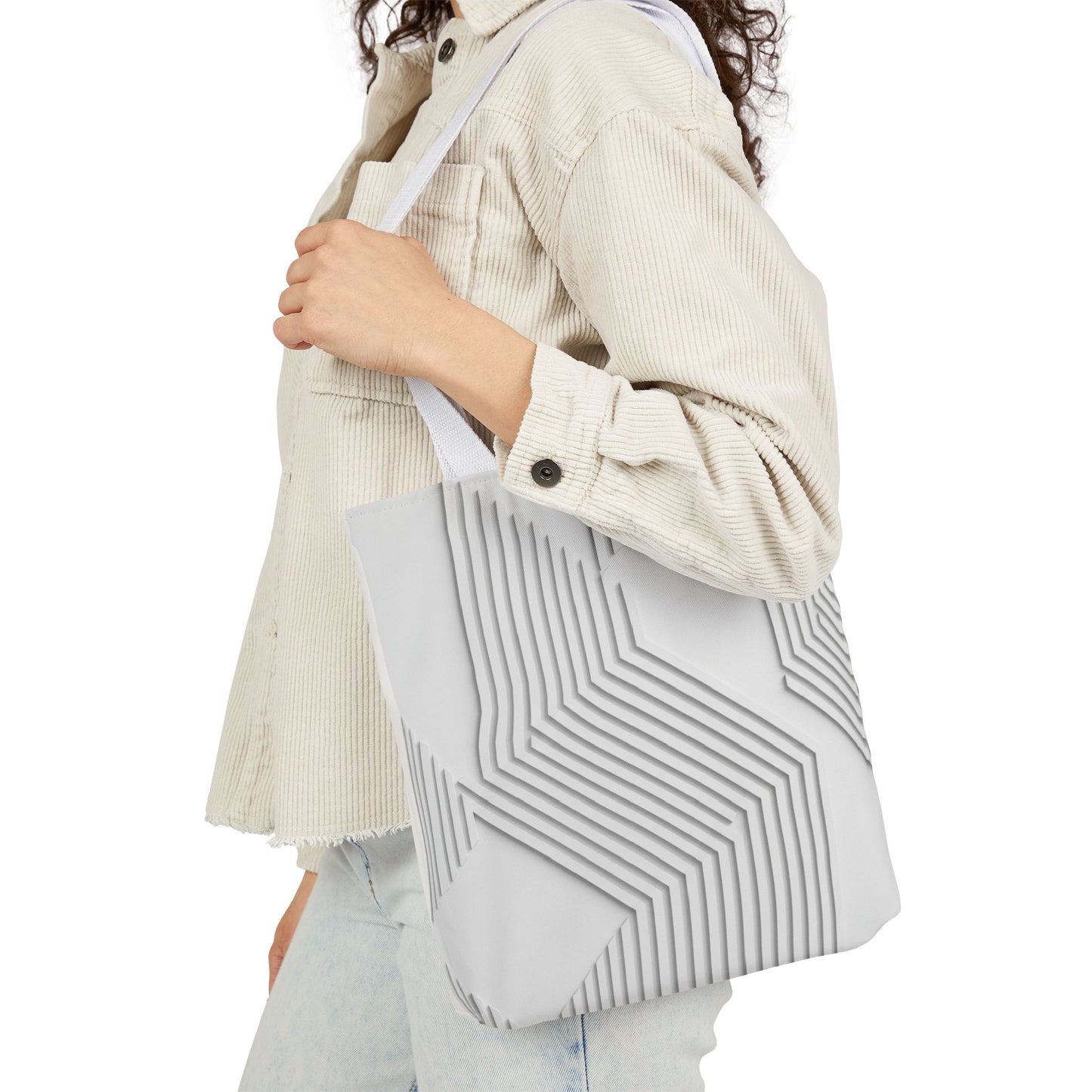 Geometric Canvas Tote Bag