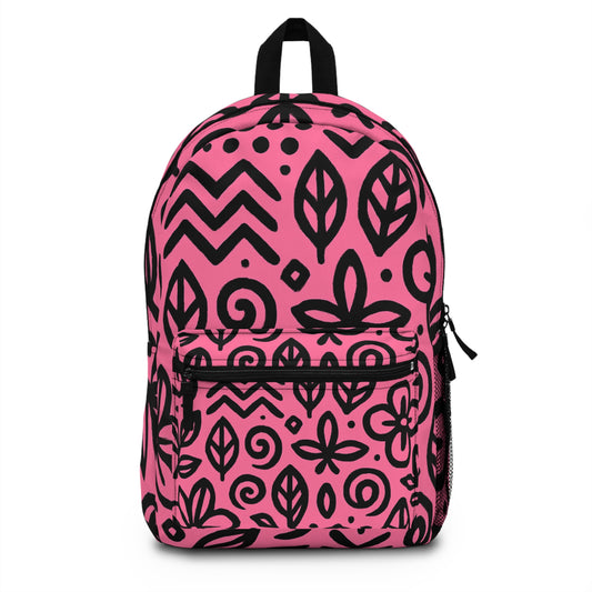 Bohemian Pink Floral Backpack