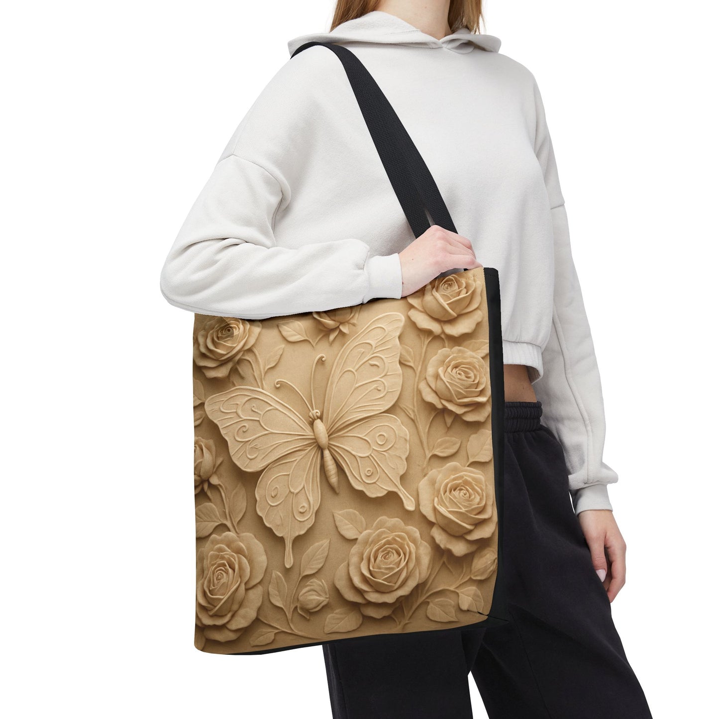 Butterfly Floral Tote Bag