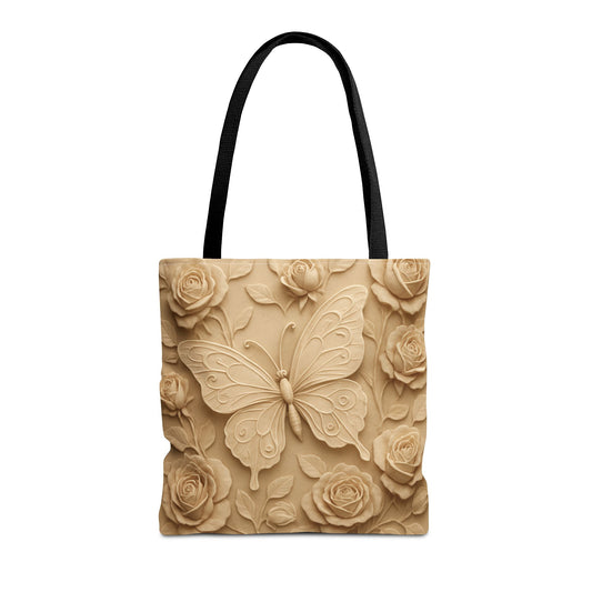 Butterfly Floral Tote Bag