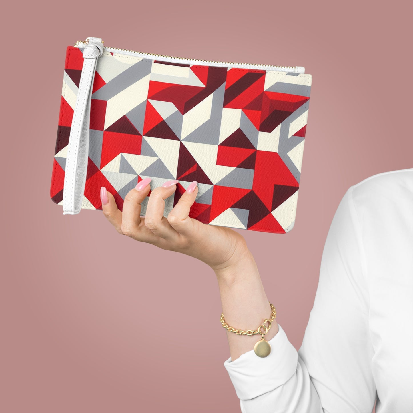 Colorlful Geometric Clutch Bag