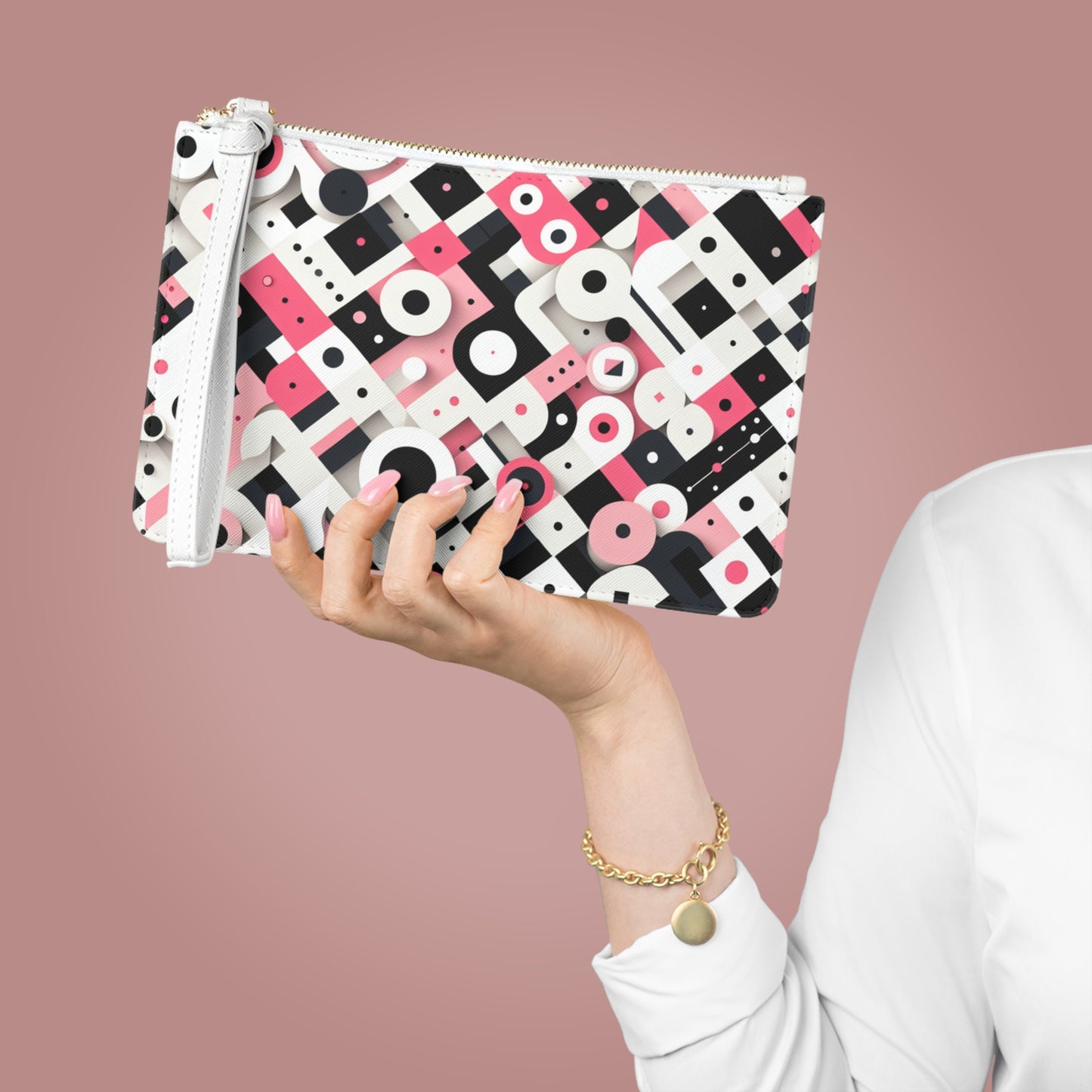Stylish Geometric Clutch Bag