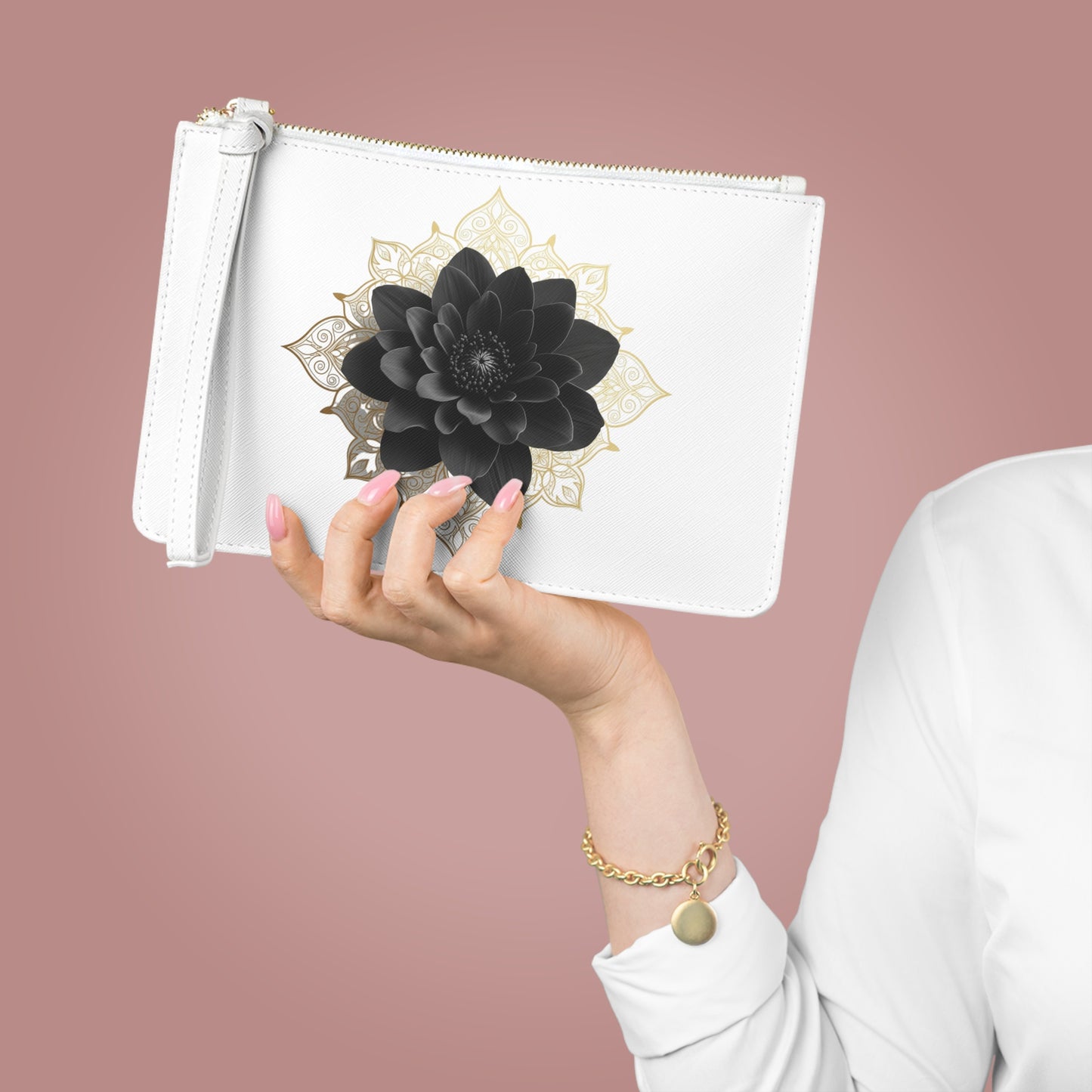Chic Floral Clutch Bag