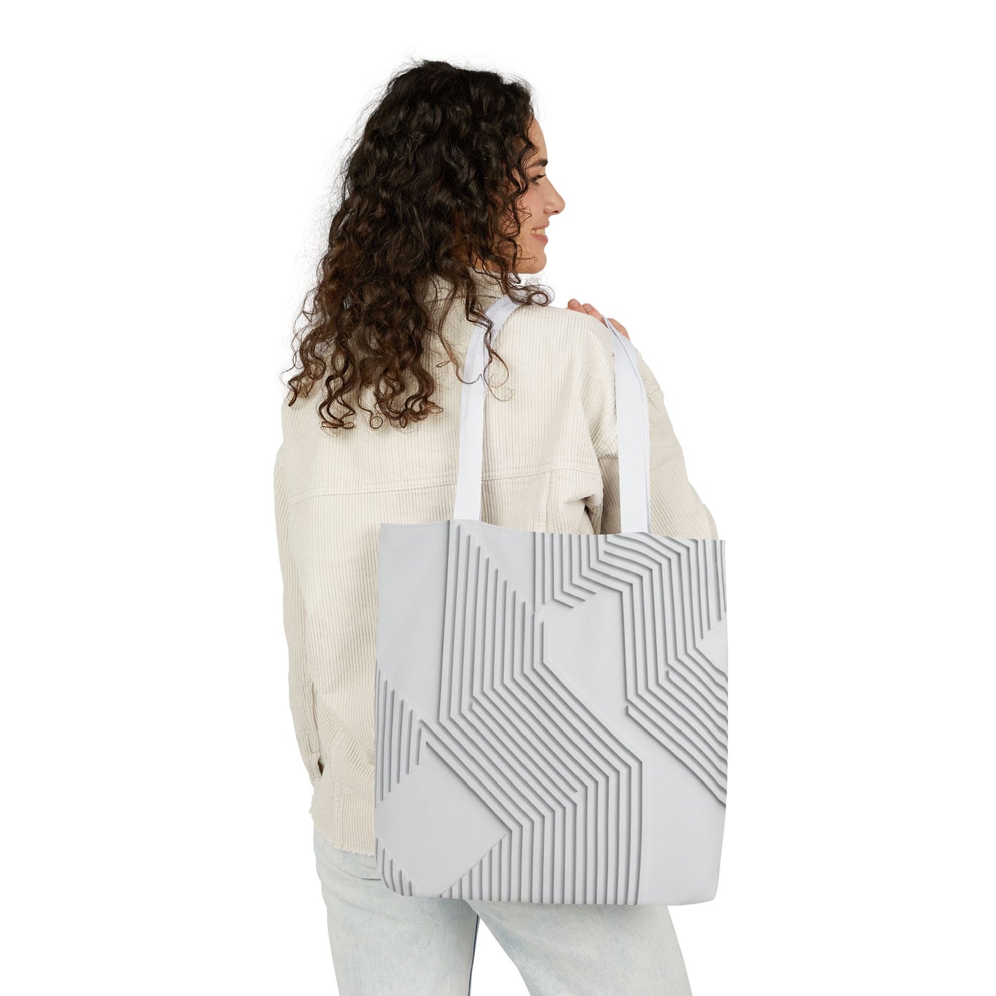 Geometric Canvas Tote Bag