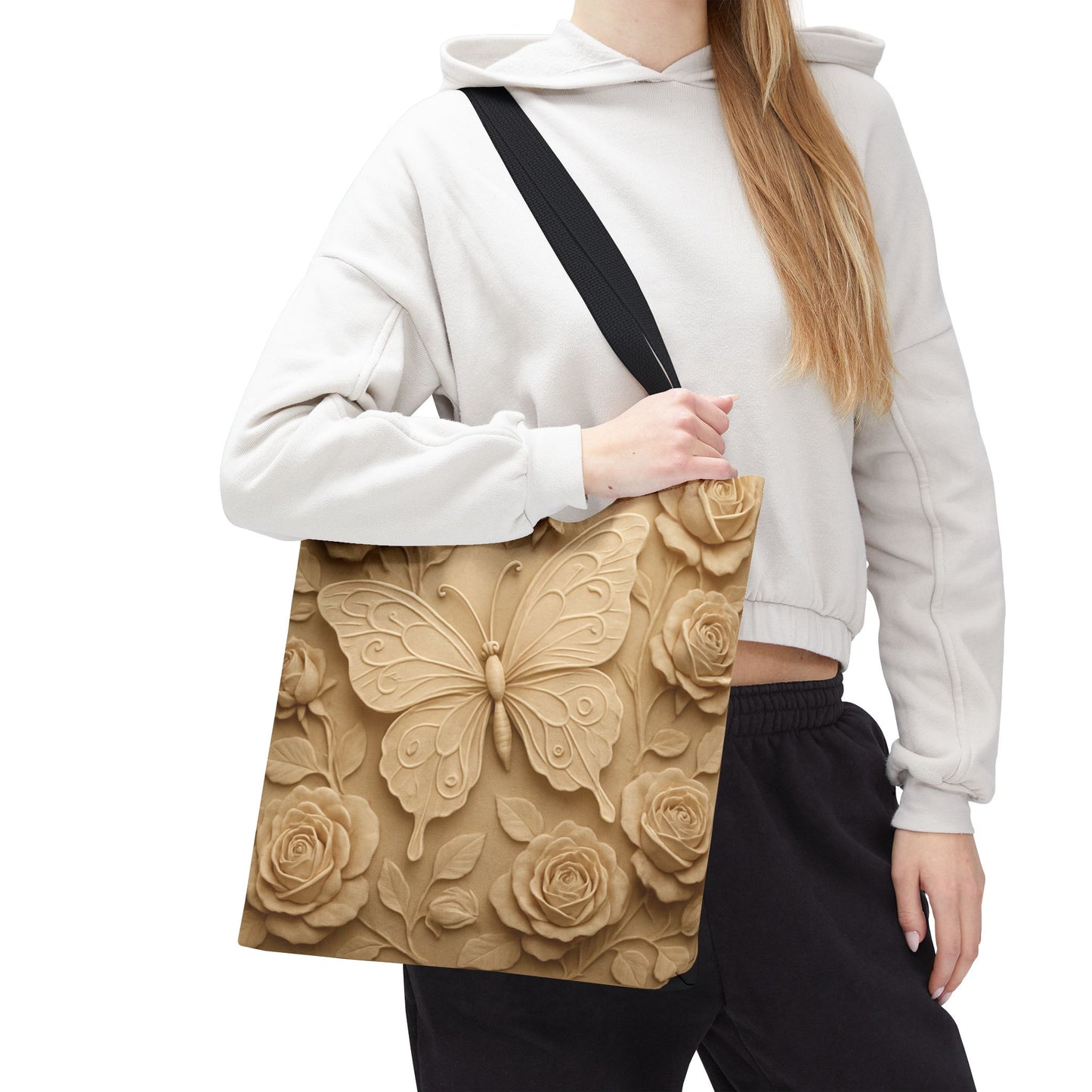 Butterfly Floral Tote Bag