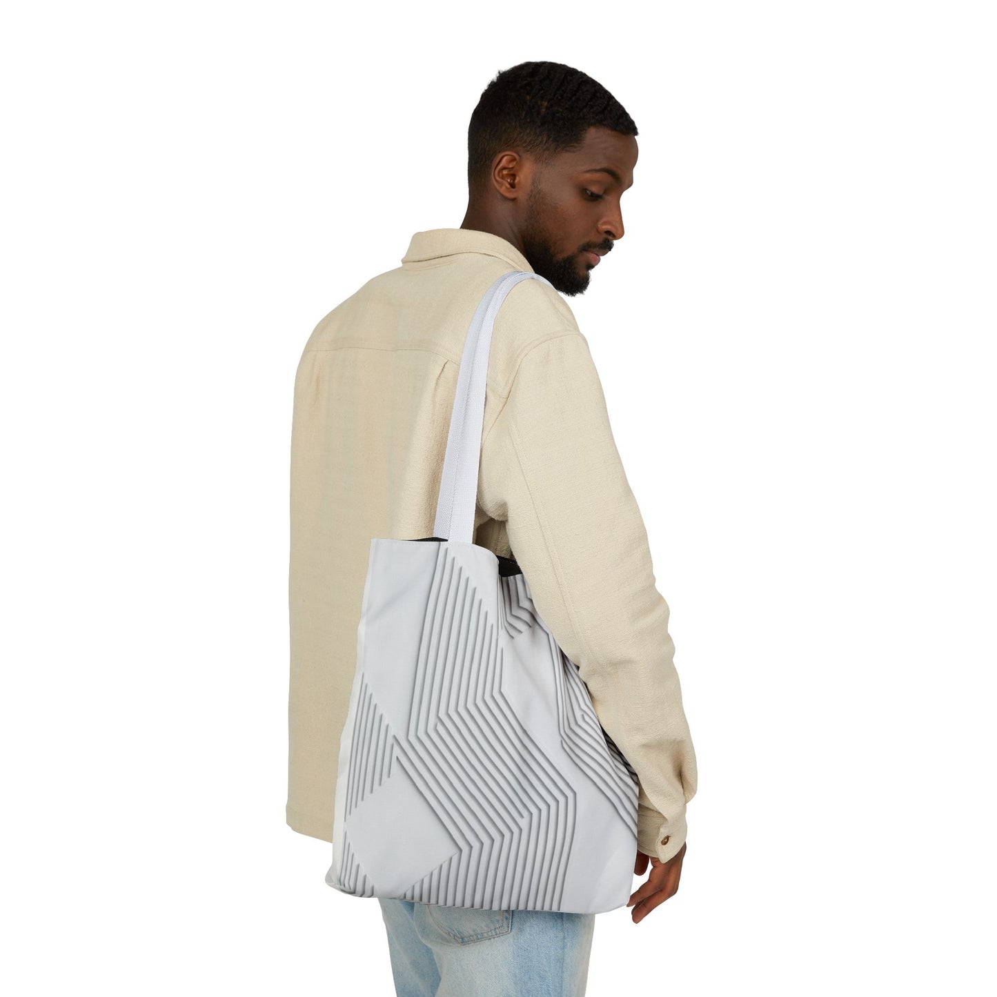Geometric Canvas Tote Bag