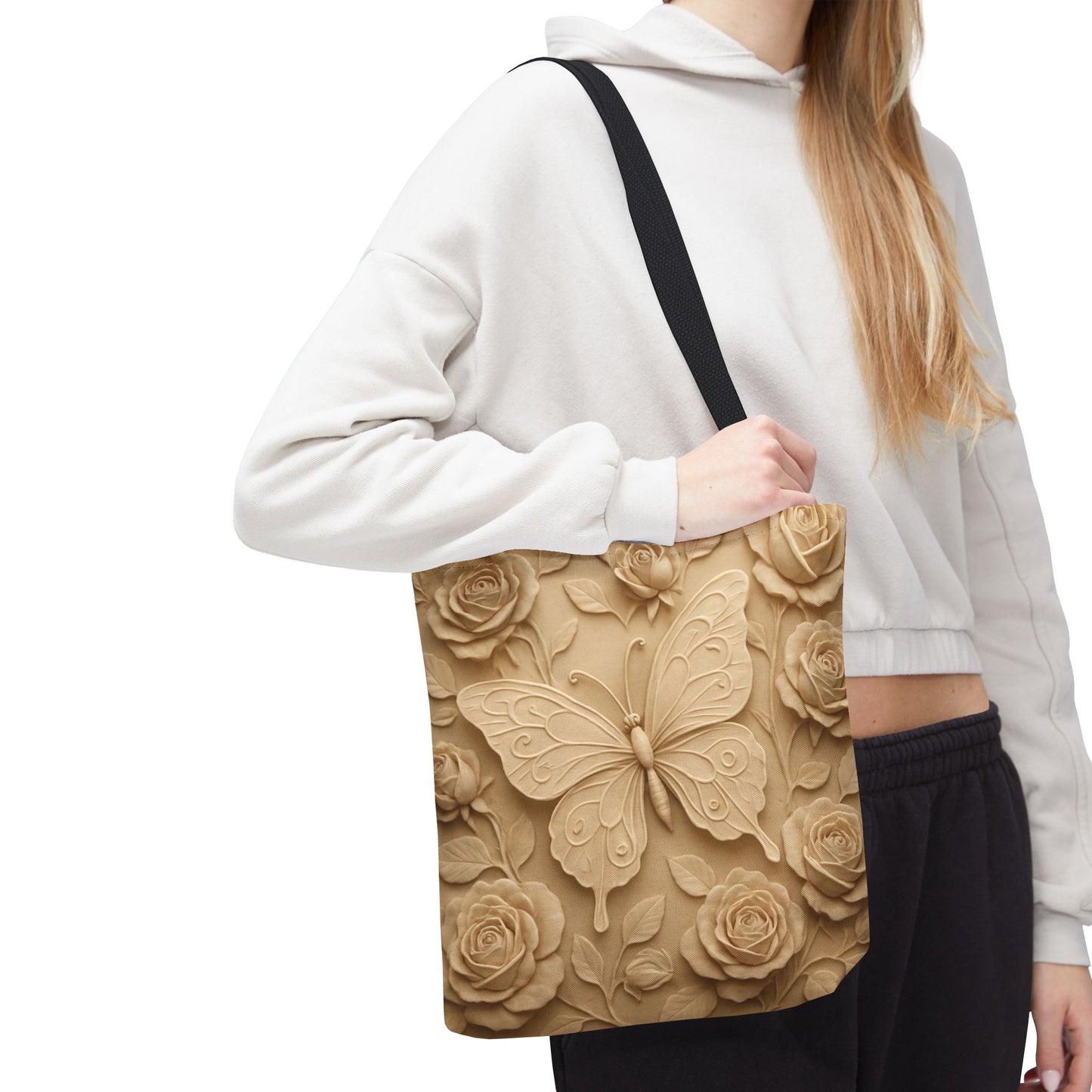 Butterfly Floral Tote Bag