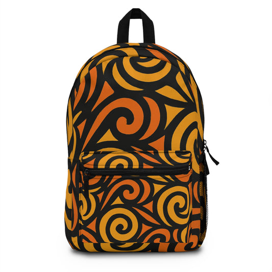 Vibrant Swirl Pattern Backpack